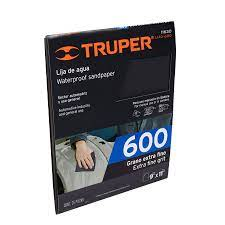 LIJA DE AGUA 600 TRUPER 11630