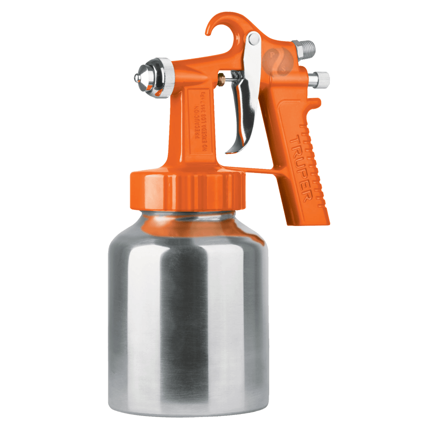 PISTOLA P/PINTAR BAJA PRESION. NARANJA. ENTRADA SUPERIOR 19510