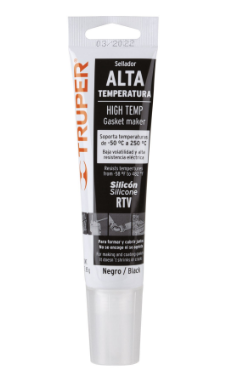 SILICONA NEGRA PARA ALTAS TEMPERATURAS 85GR TRUPER 17567