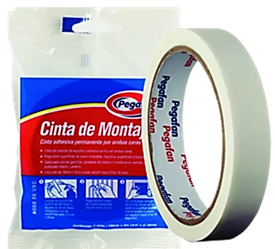 CINTA DOBLE CONTACTO 12MM X 10M PEGAFAN DP12 042008001