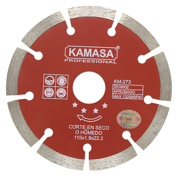 DISCO DIAMANTADO ROJO 4-1/2