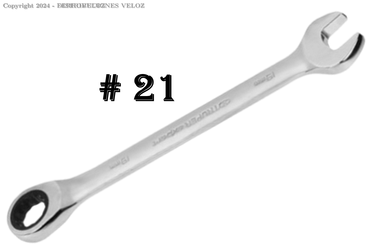 LLAVE MIXTA C/RATCHET 21 MM C&A 170075