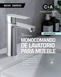 LLAVE LAVATORIO 1/2 MONOCOMANDO MUEBLE C&A 200960
