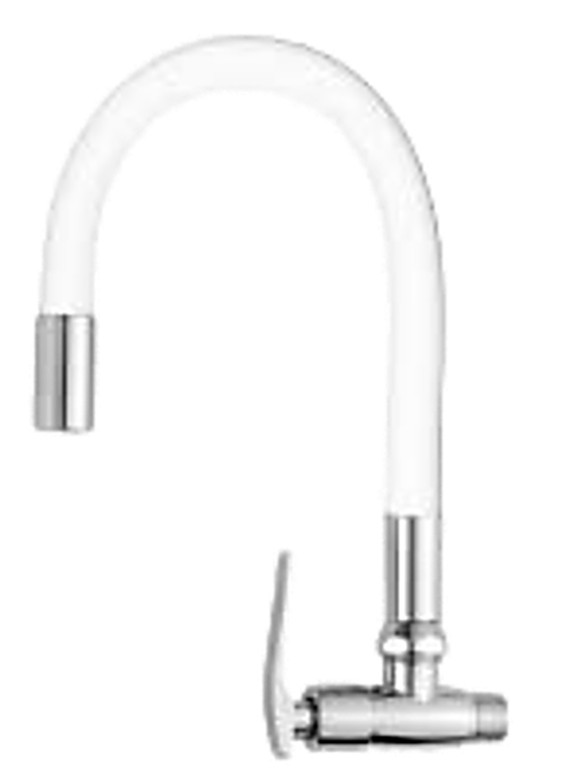 PICO DE GANZO FLEXIBLE 1 CHORROS BLANCO C&A 126255