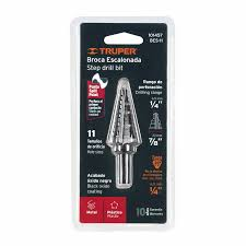 BROCA ESCALONADA NEGRO 12 ESCALONES 1/4 A 7/8 TRUPER 101457