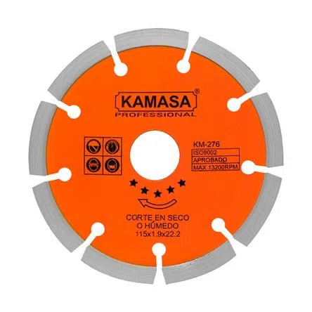 DISCO DIAMANTADO NARANJA 7-1/4