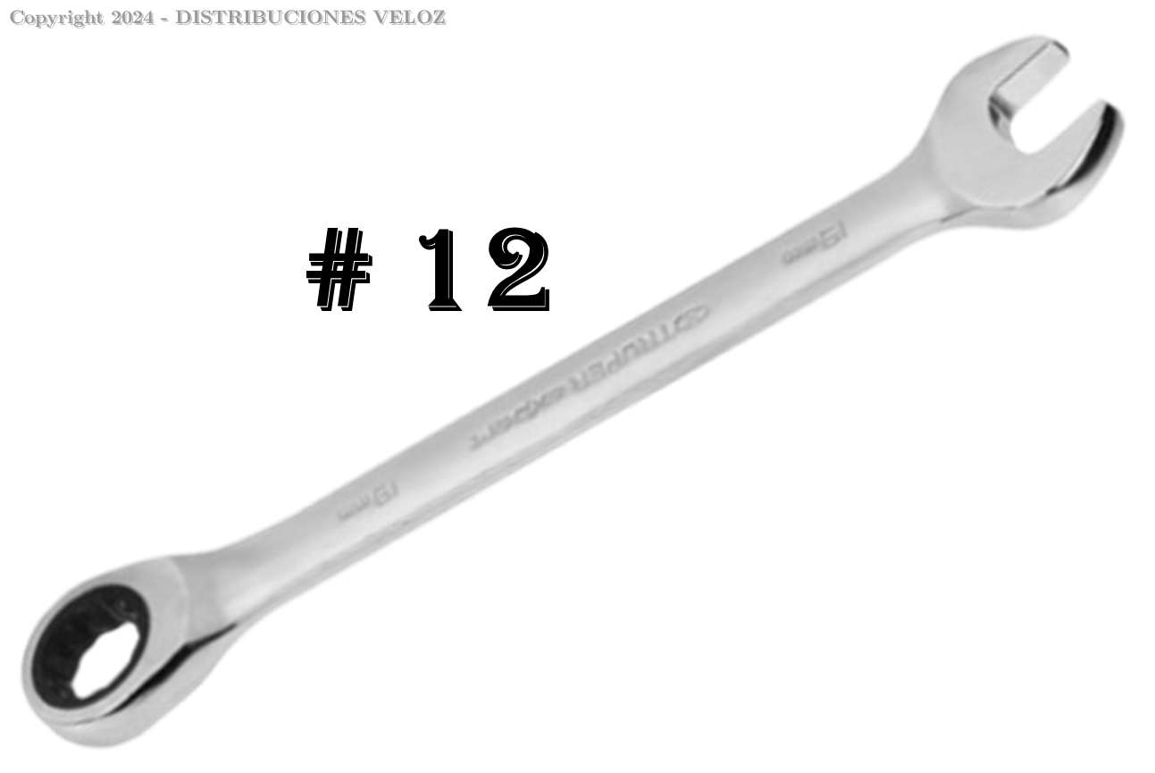 LLAVE MIXTA C/RATCHET 12 MM C&A 170066