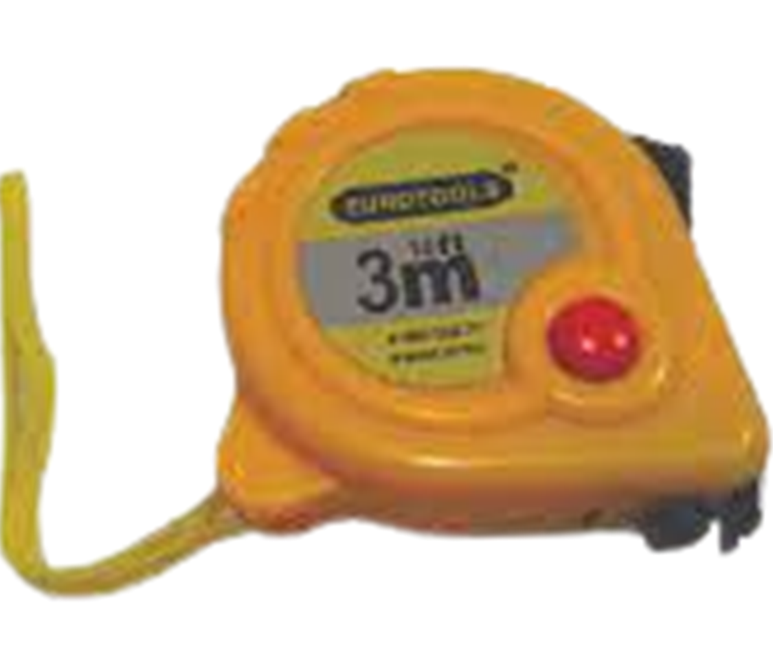 WINCHA 3Mts ECONOMICO AMARILLO EUROTOOLS 000259 ALF265