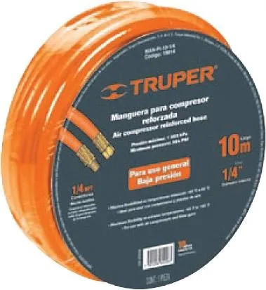 MANGUERA BAJA PRESION 10MTS 1/4 TRUPER 19014