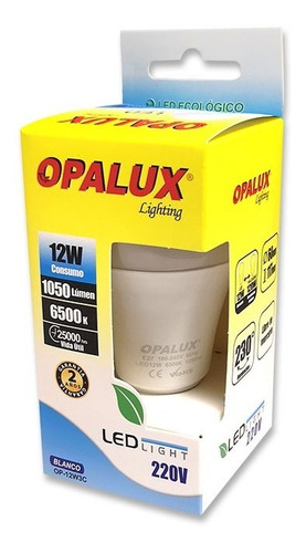 FOCO LED PERA 12W OP-12W 3C OPALUX