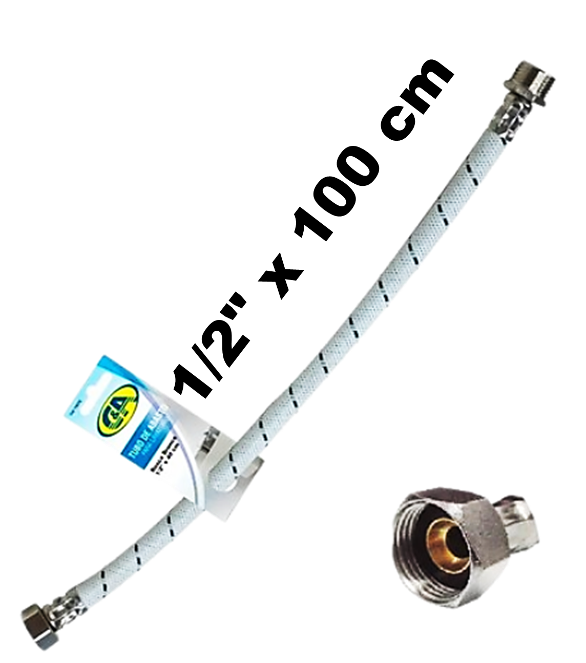 TUBO ABASTO PARA LAVADERO NYLON 1/2