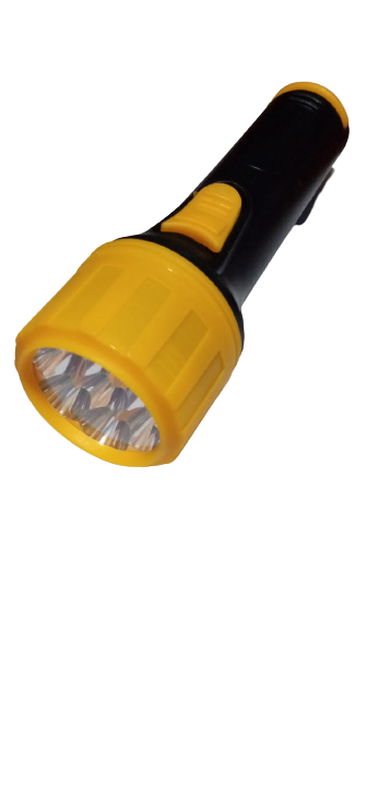 LINTERNA 2 PILA 7 LED GRANDE AMARILLA 9772B GR00396