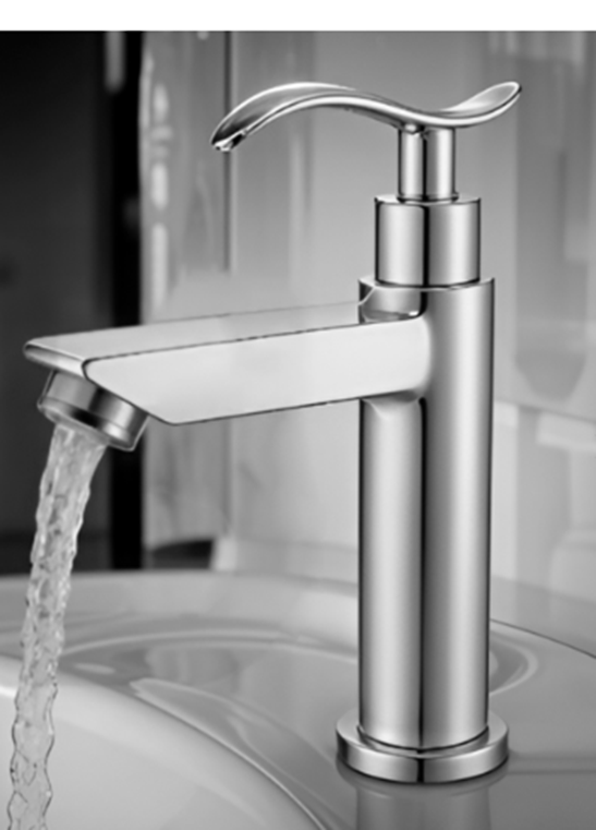 LLAVE LAVATORIO MINIMALISTA ZRGA-4 CROMADO BRATIA 0600100061
