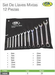 SET DE LLAVES MIXTAS X 12 PIEZAS C&A 140574