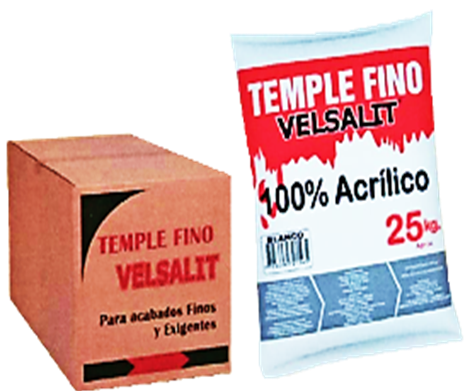 TEMPLE ACRILICO BLANCO X 25 KG VELSALIT