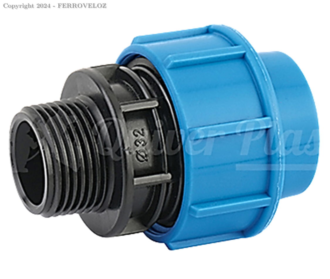 POLIETILENO ADAPTADOR R/ MACHO 32MM (1) X 1