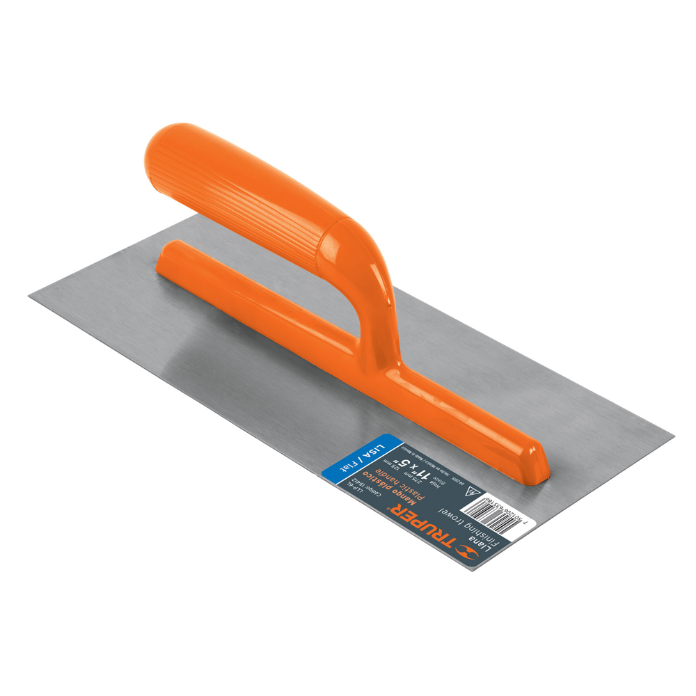 PLANCHA EMPASTAR LISA. MANGO PLASTICO TRUPER (6) 15412