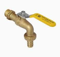 CAÑO JARDIN 1/2 LIGERA BRONCE M/PLANO AMARILLO VALMAX (12) 200613