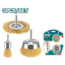 JUEGO DE ESCOBILLA DESPEINADA TALADRO 3PCS TOTAL TAC310031