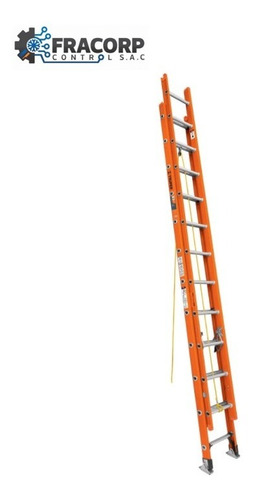 ESCALERA DE EXTENSION TIPO II 24 PELDAÑOS FIBRA DE VIDRIO 16757