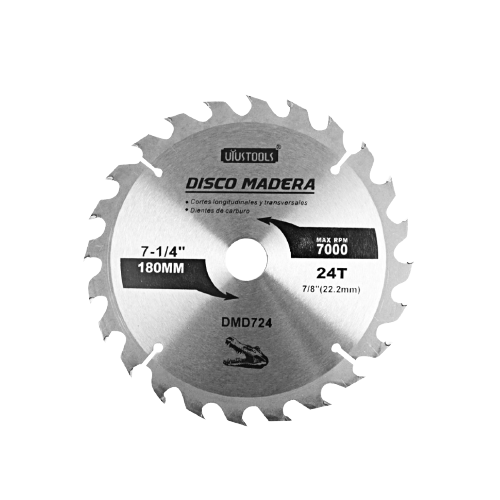 DISCO DE MADERA 7 1/4 24T EUROTOOLS 000097 DMA724