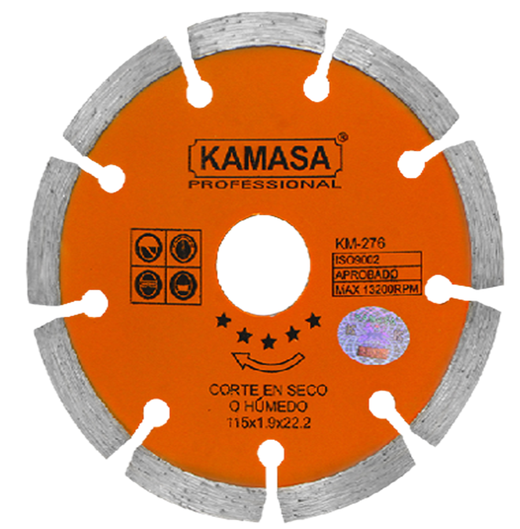 DISCO DIAMANTADO NARANJA 4-1/2