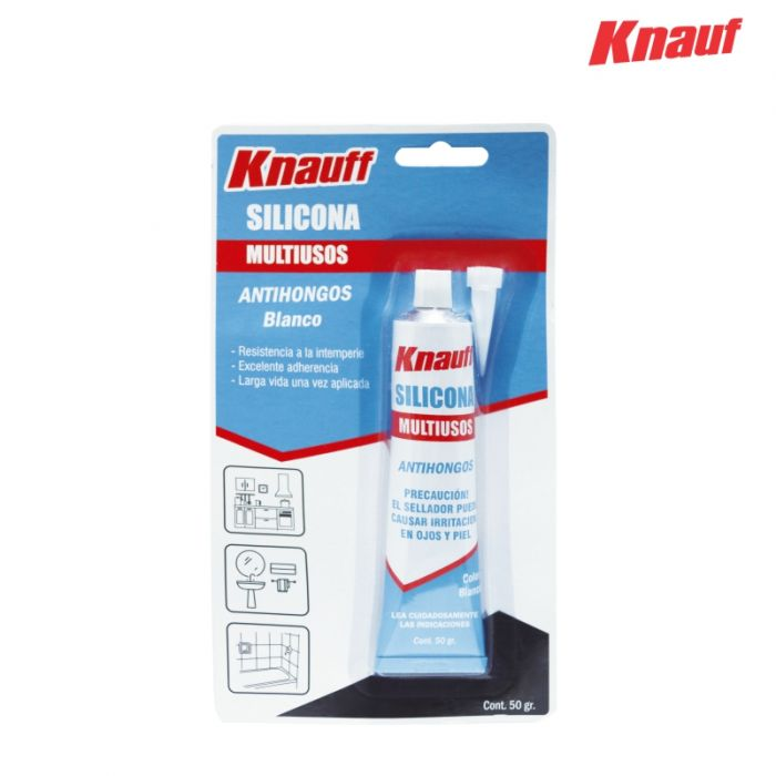 SILICONA MULTIUSOS ANTIHONGO C/BLANCO KNAUF 002855 200662