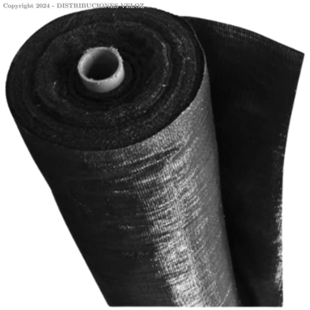 ARPILLERA DOBLE HOJA NEGRO 1.5MT ABRE 3MT X 200MTS MANTADA