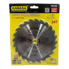 DISCO DE MADERA 7 1/4 24T KAMASA KM260