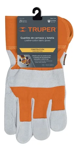 GUANTES CARNAZA Y LONETA GRANDE TRUPER 14245