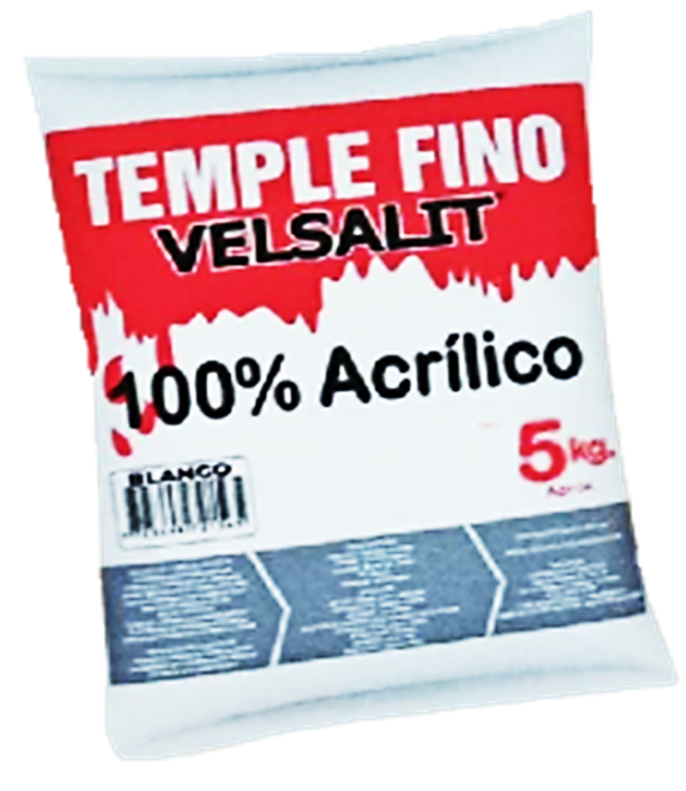TEMPLE ACRILICO BLANCO 5 KG VELSALIT