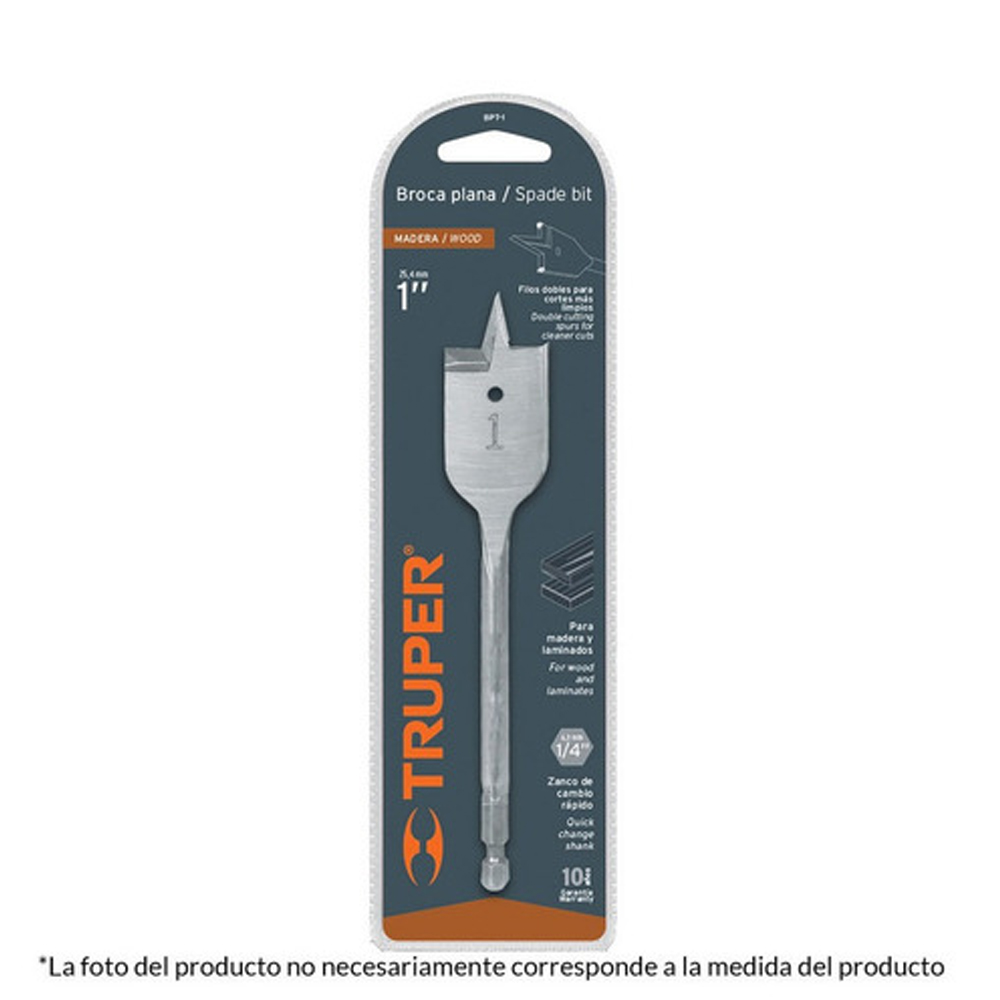 BROCA PALETA PARA MADERA 7/8 TRUPER 11381