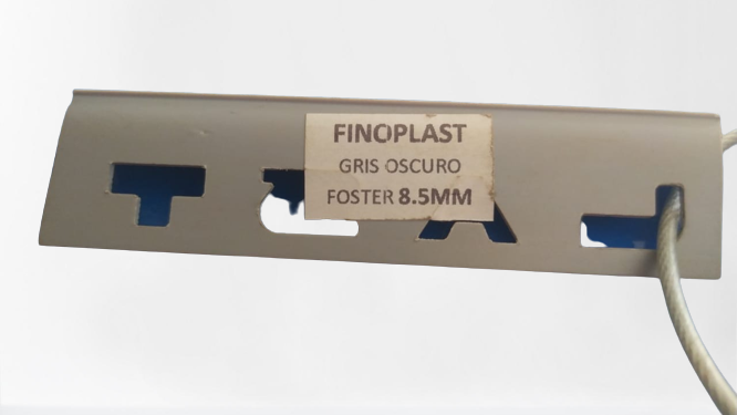 PERFIL PVC GRIS OSCURO 8.5 MM PD00042