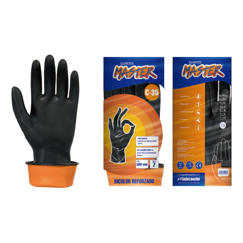 GUANTES JEBE T9 1/2- C35 BICOLOR REFORZADO MASTER