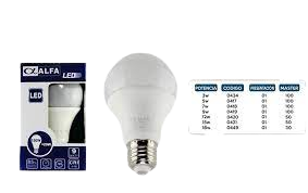 FOCO BALON POLICARBONATO ALFA 3W 000434