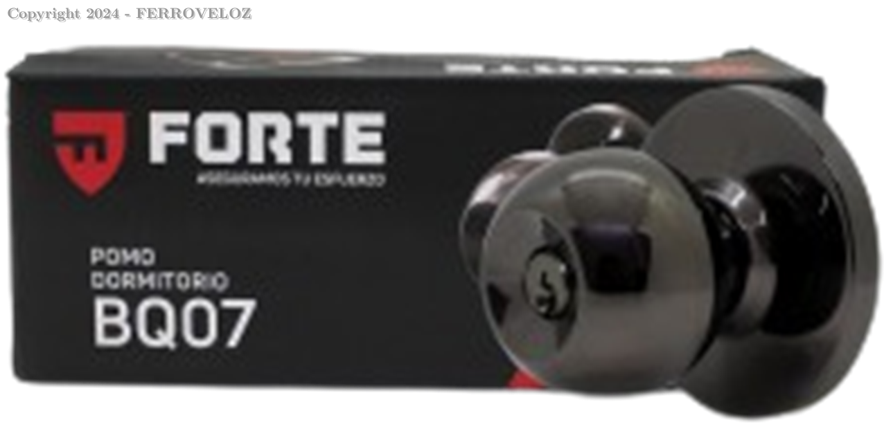 CERRADURA PERILLA NEGRO DORMITORIO FORTE BQ007