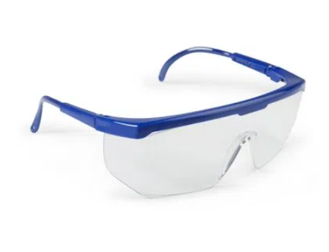 LENTES DE SEGURIDAD CUADRADO LIVIANO AZUL EUROTOOLS (12UND) 000209 004552