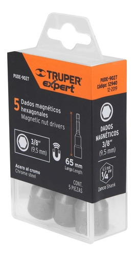 JUEGO DADOS MAGNETICOS 3/8 LARGO 2