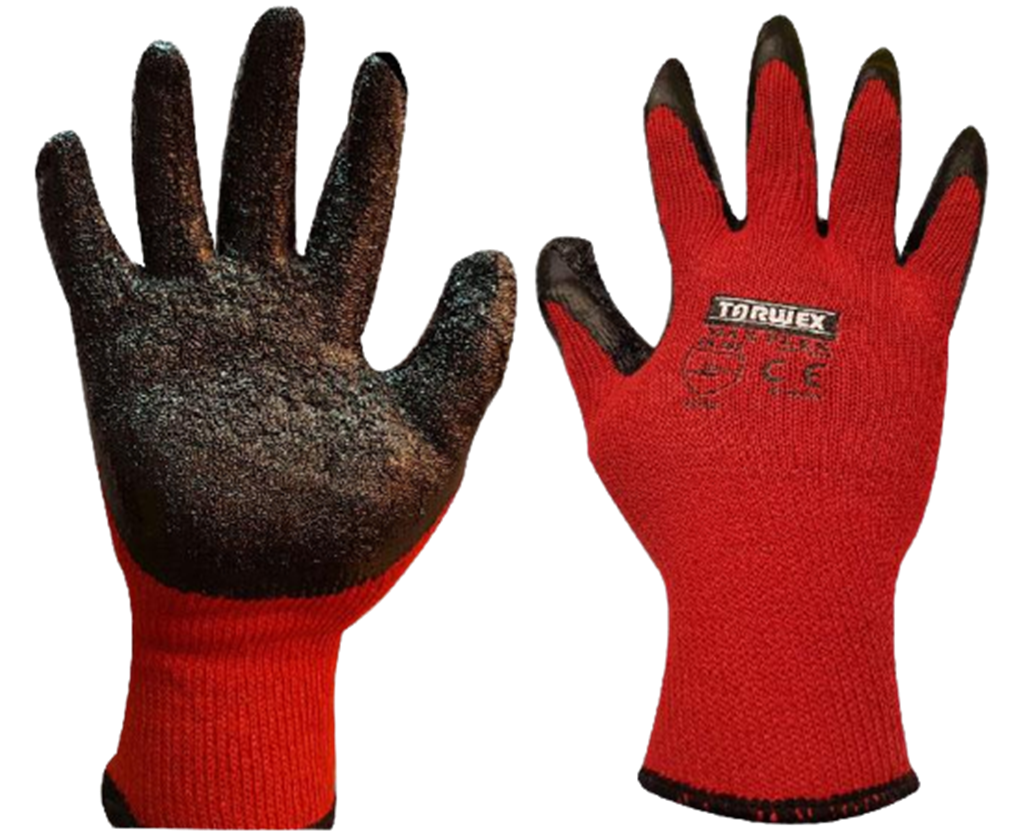 GUANTES ANTICORTE CORRUGADO ROJO IMPORTADO (12) GCR250