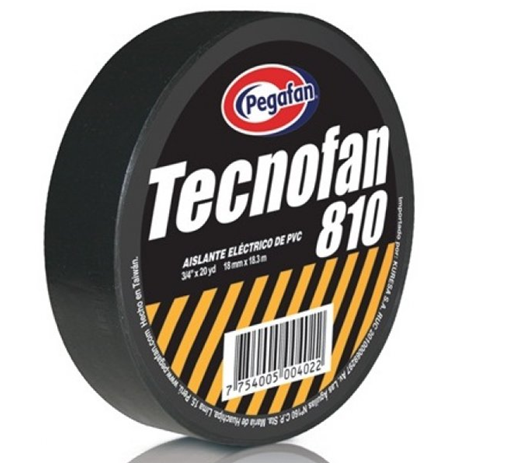CINTA AISLANTE TECNOFAN NEGRO 3/4 X 20YD (100) 1468( 10UND)