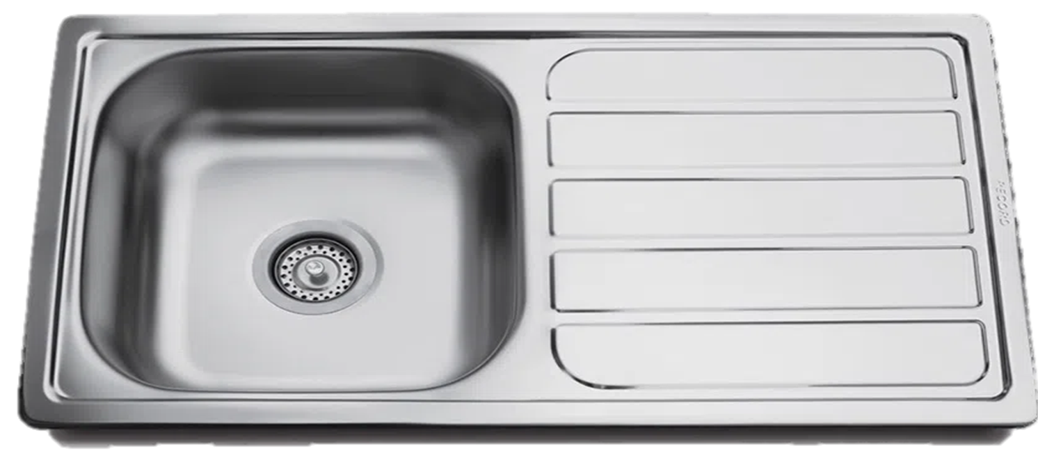 LAVADERO ACERO CODIFER GRANDE 96X43X15 CM+DESAG STANDARD L9643