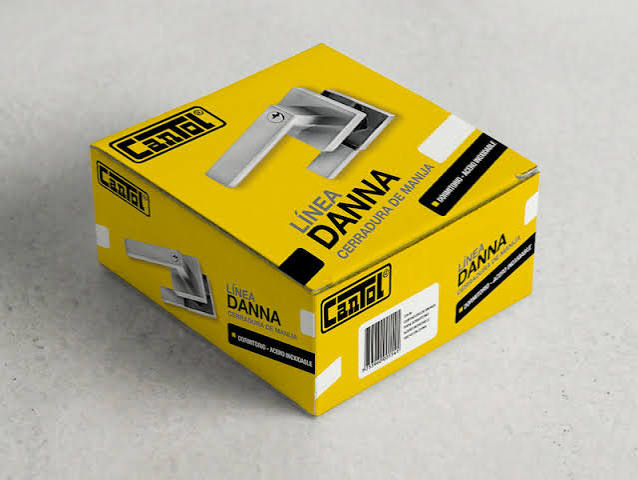 CERRADURA DE MANIJA DANNA CROMADO ACERO INOXIDABLE DA60 CANTOL 480014