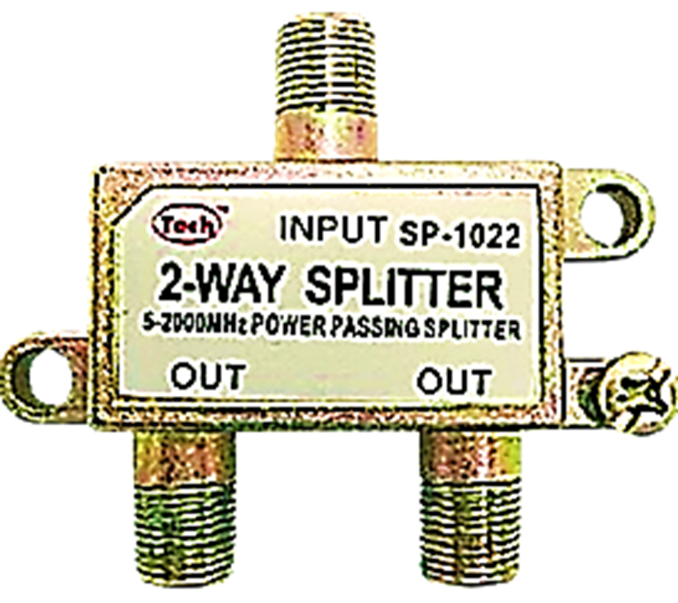 SPLITER 2 VIAS BRONCEADO GR00359